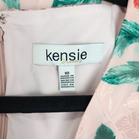 Kensie Floral High-Low Maxi Dress in Blush Size 10, NWT - Picture 7 of 14